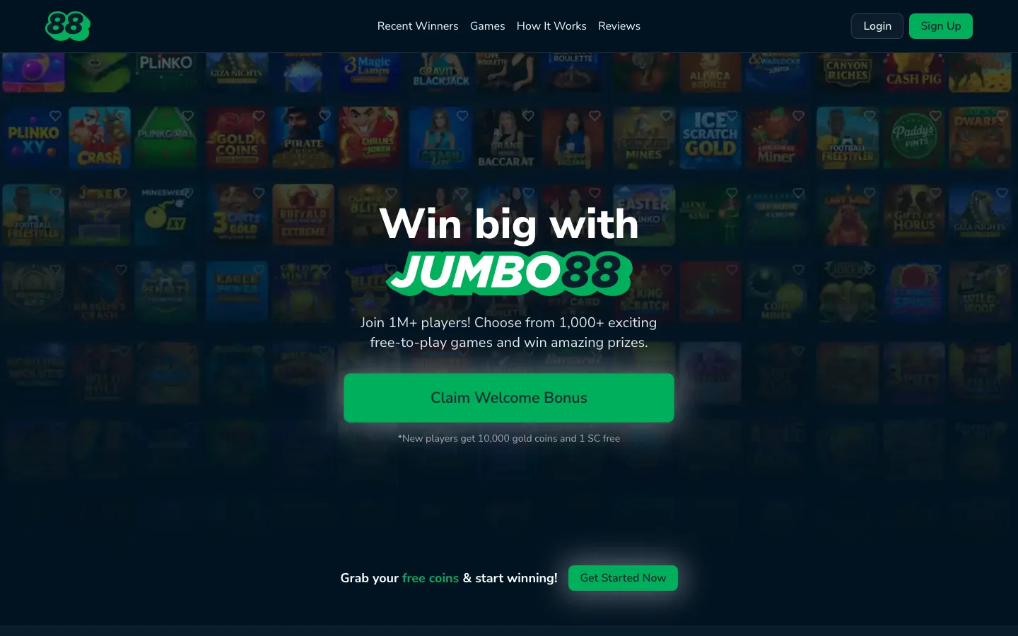 Jumbo88 lobby, captured by our team
